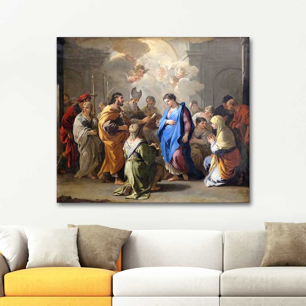 Luca Giordano The Marriage of the Virgin Art Print