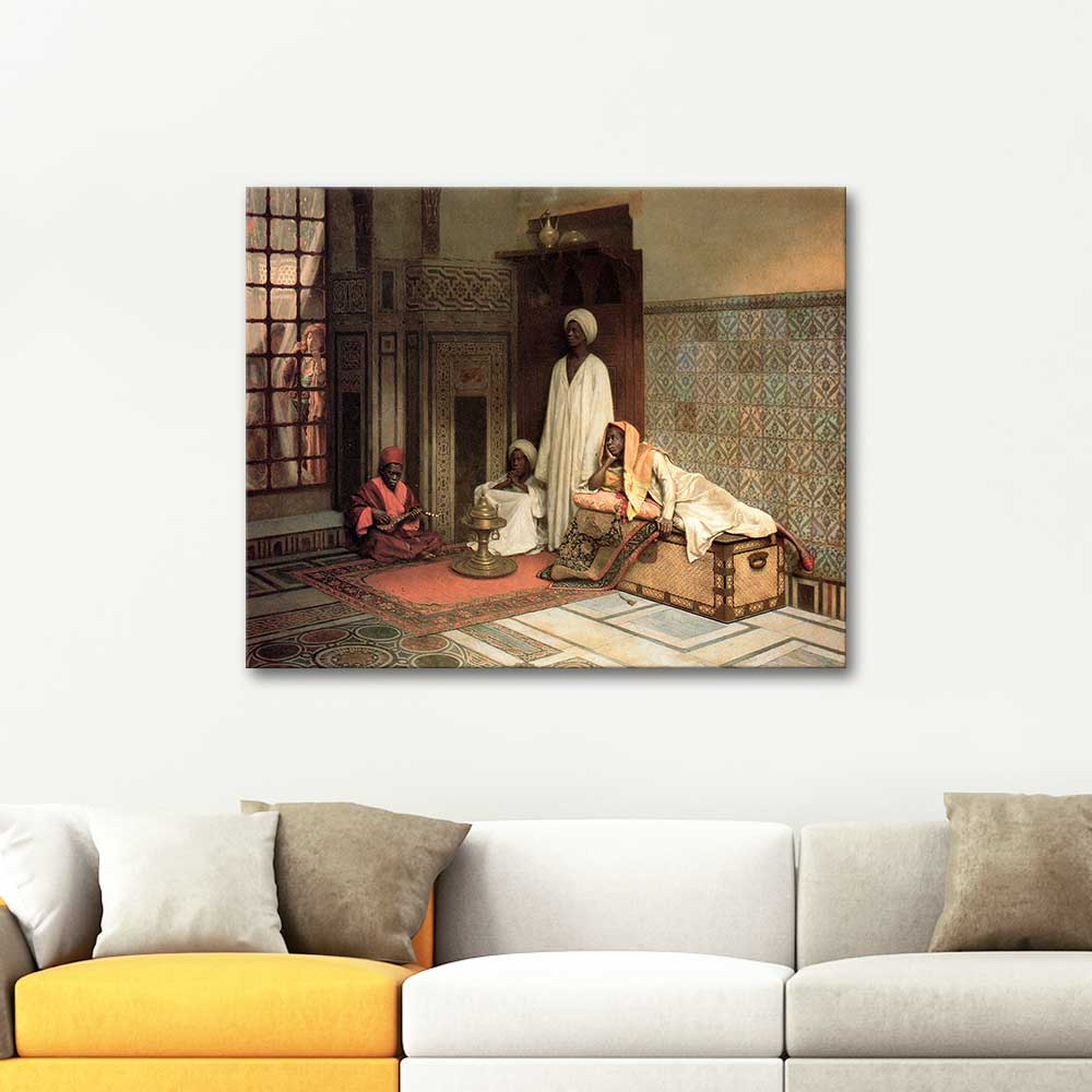 Ludwig Deutsch Harem Guards Art Print