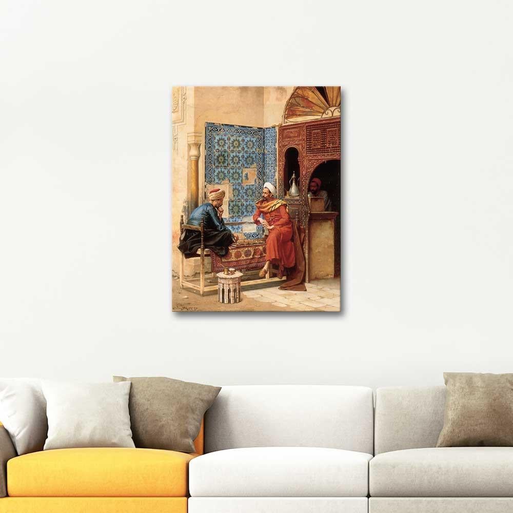 Ludwig Deutsch The Chess Game Art Print