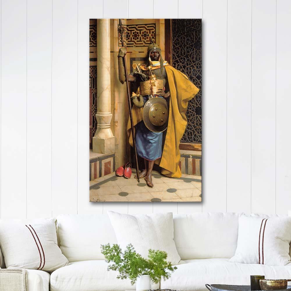 Ludwig Deutsch The Nubian Palace Guard Art Print