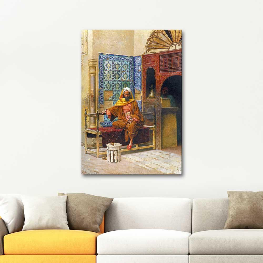 Ludwig Deutsch The Smoker Art Print
