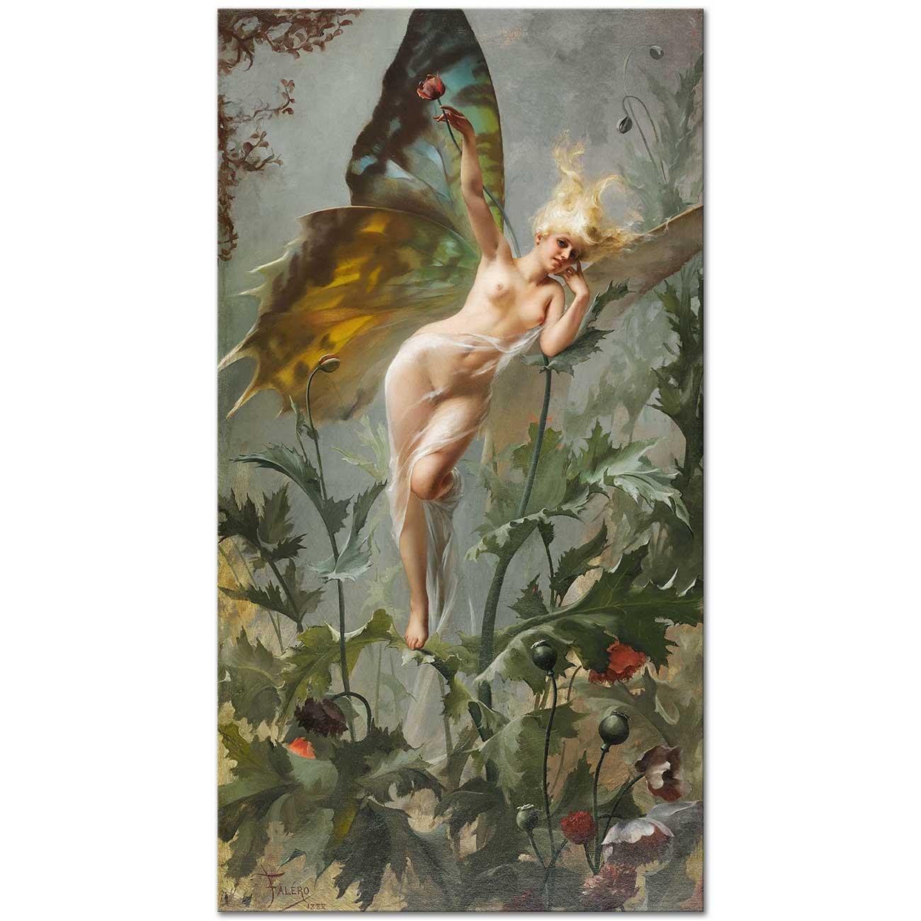 Butterfly Woman by Luis Ricardo Falero