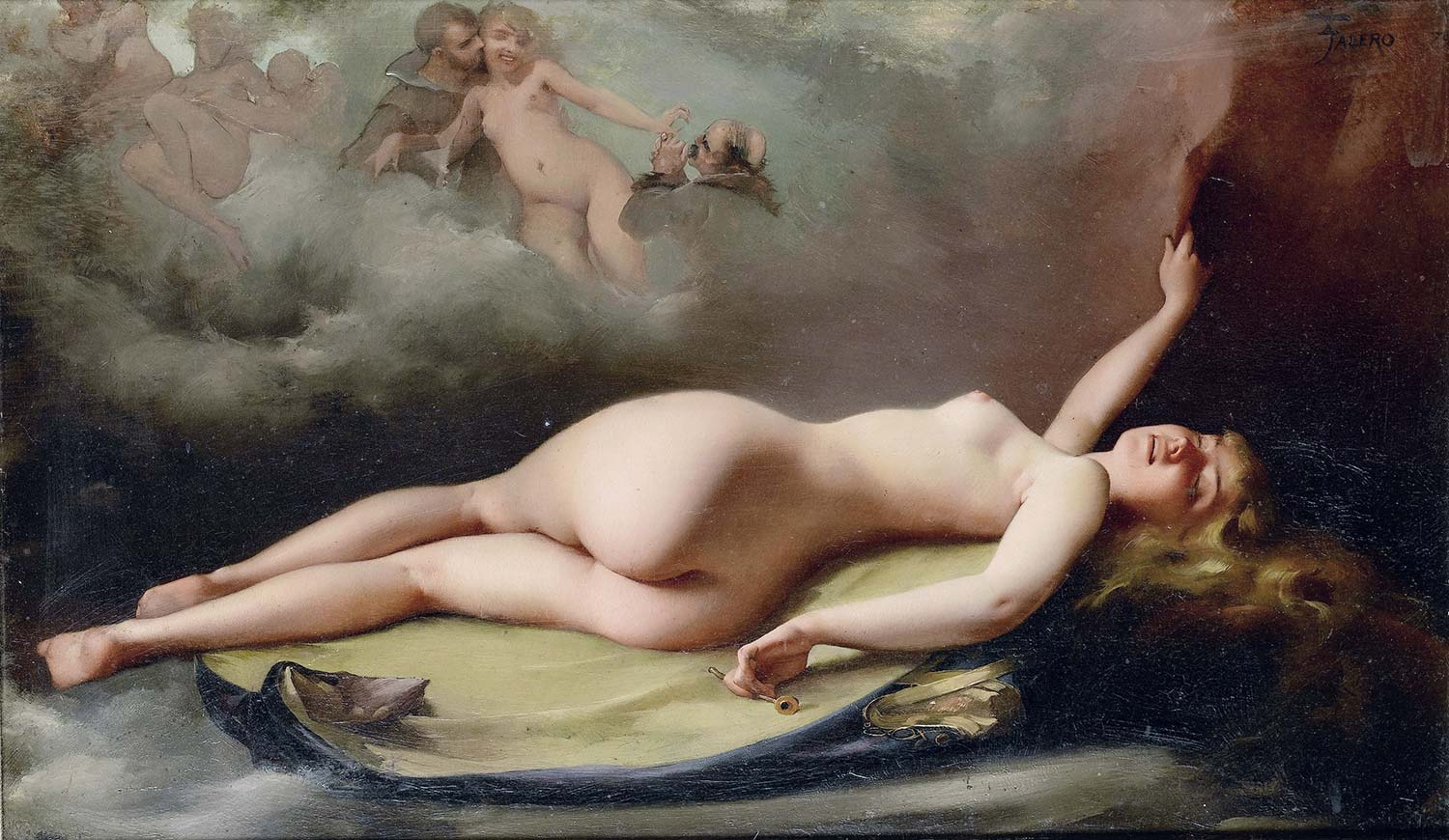 Luis Ricardo Falero Nü Kanvas Tablo
