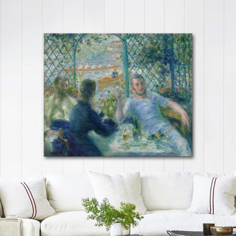 Lunch at the Restaurant Fournaise by Pierre Auguste Renoir as Art Print