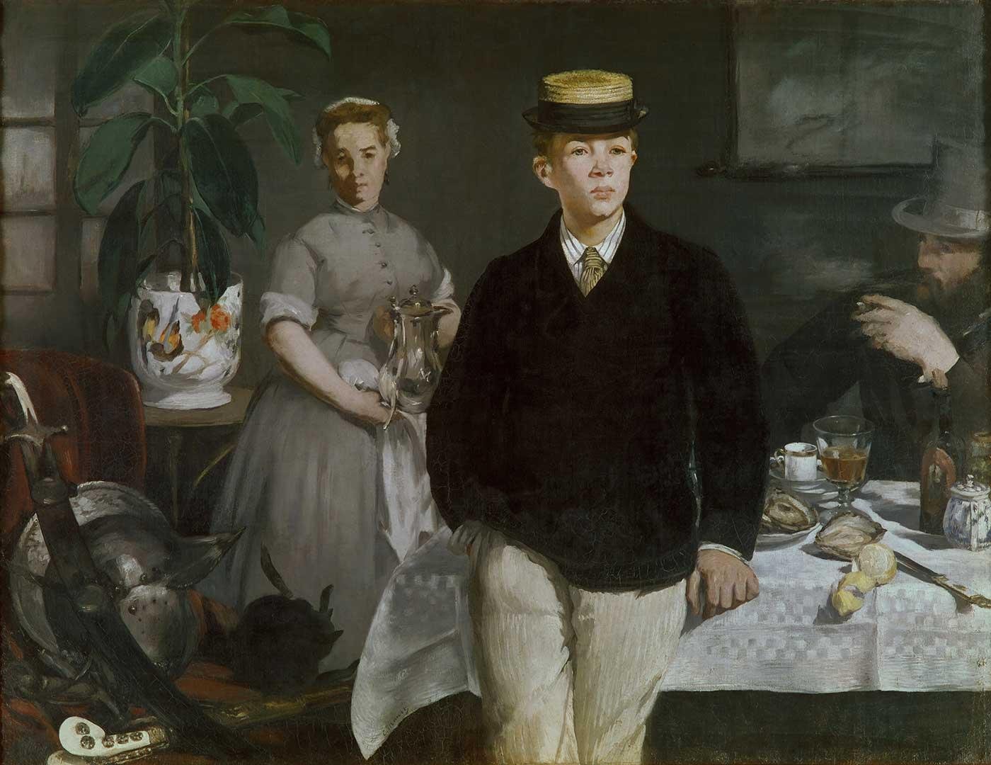 Luncheon in the Studio by Edouard Manet as Art Print