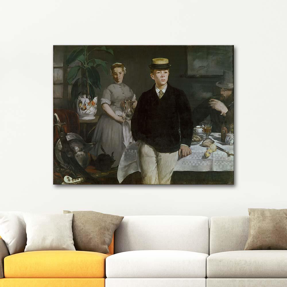 Luncheon in the Studio by Edouard Manet as Art Print