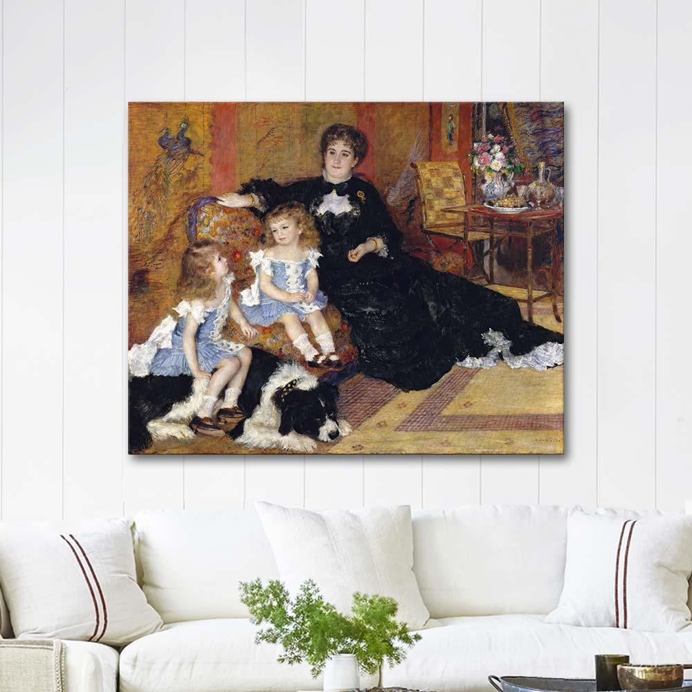 Madame Charpentier and Her Children by Pierre Auguste Renoir as Art Print
