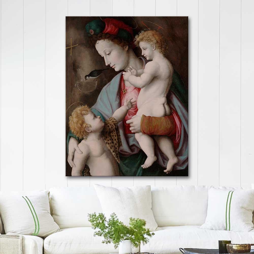 Madonna and Child with St John the Baptist by Francesco Bachiacca as  Art Print