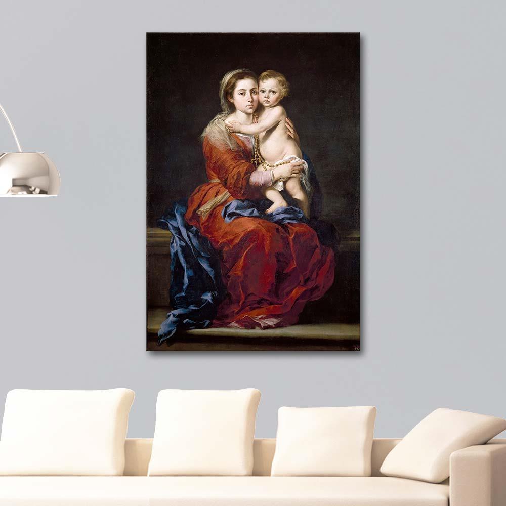 Bartolome Esteban Murillo Madonna Kanvas Tablo