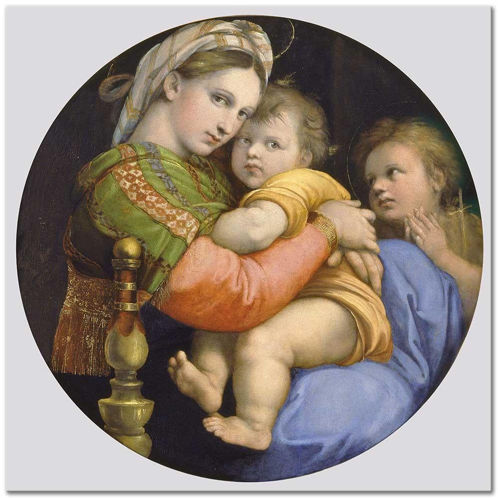 Raphael Madonna Della Seggiola Kanvas Tablo