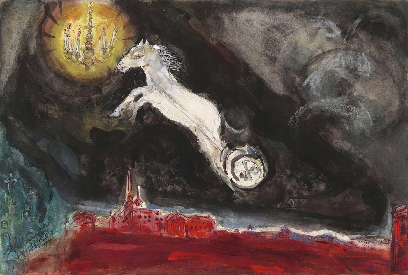 A Fantasy of St Petersburg by Marc Chagall
