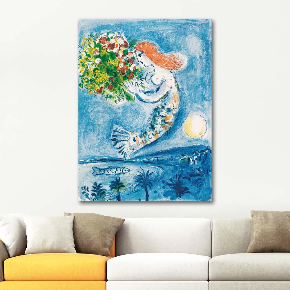 Marc Chagall Melekler Körfezi Kanvas Tablo