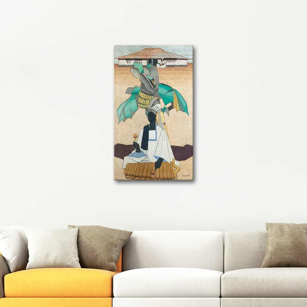 Marcelle Ackein Joueur de Balafon Art Print