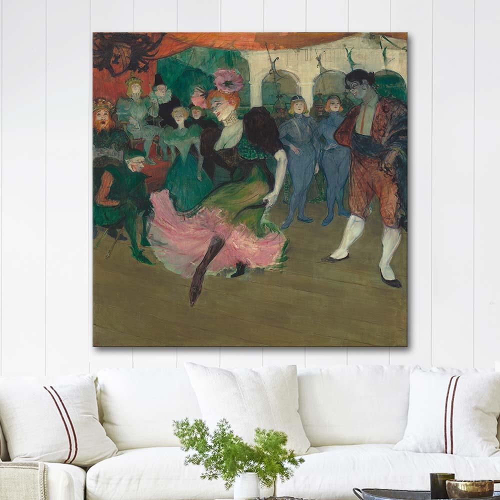 Marcelle Lender Dancing the Bolero in Chilpéric by Henri de Toulouse-Lautrec as Art Print