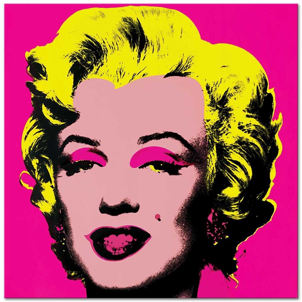 Andy Warhol Marilyn Monroe Pembe Kanvas Tablo