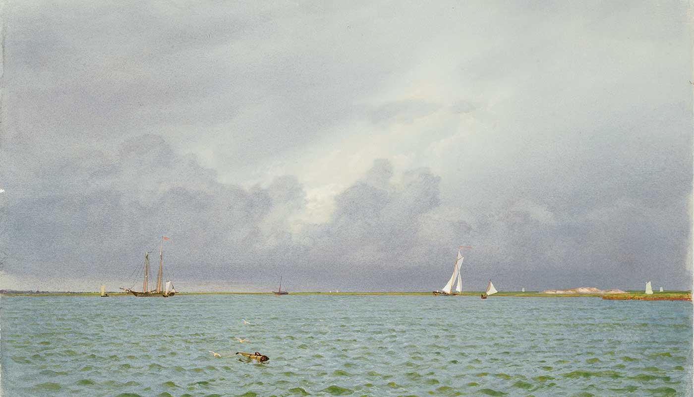 Marine with Yachts by William Trost Richards