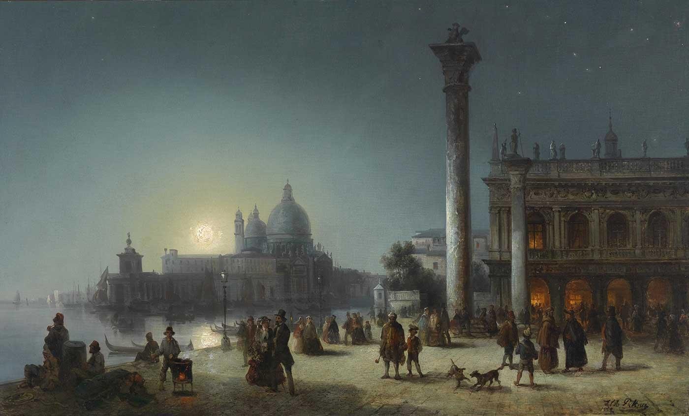 Markusplatz Venedig by Josef Püttner
