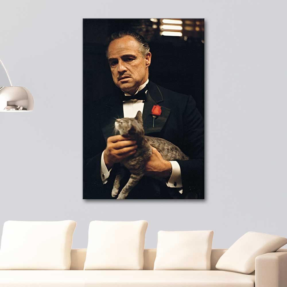 Marlon Brando Baba Filminden Kanvas Tablo