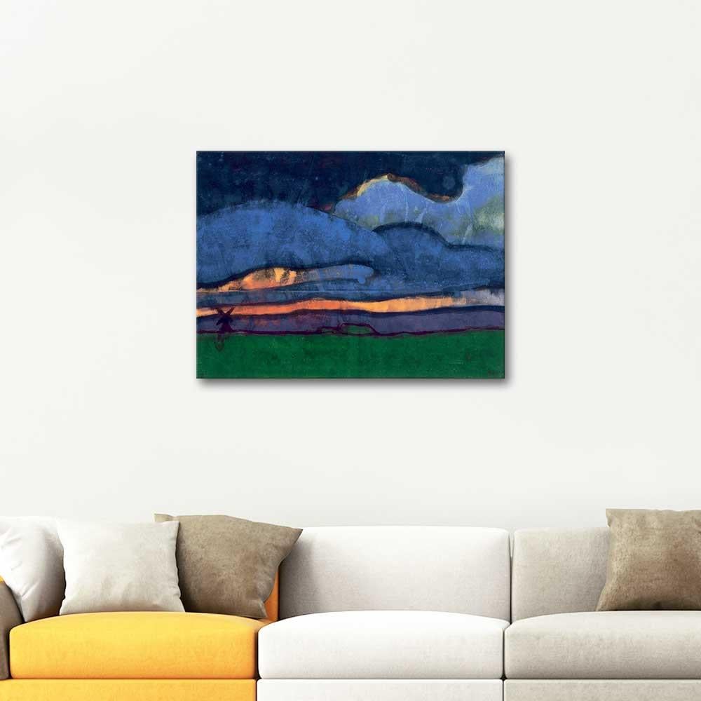 Emil Nolde Bataklık ve Değirmen Kanvas Tablo