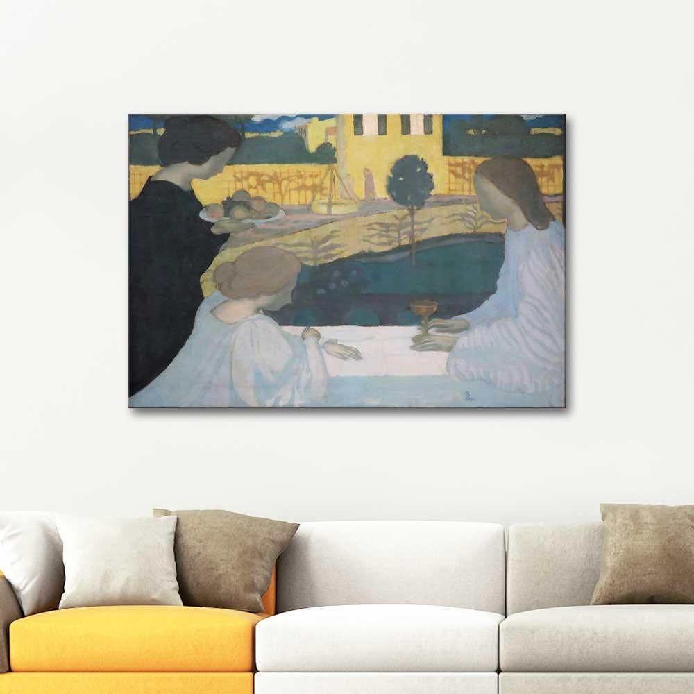 Maurice Denis Martha ve Mary Kanvas Tablo