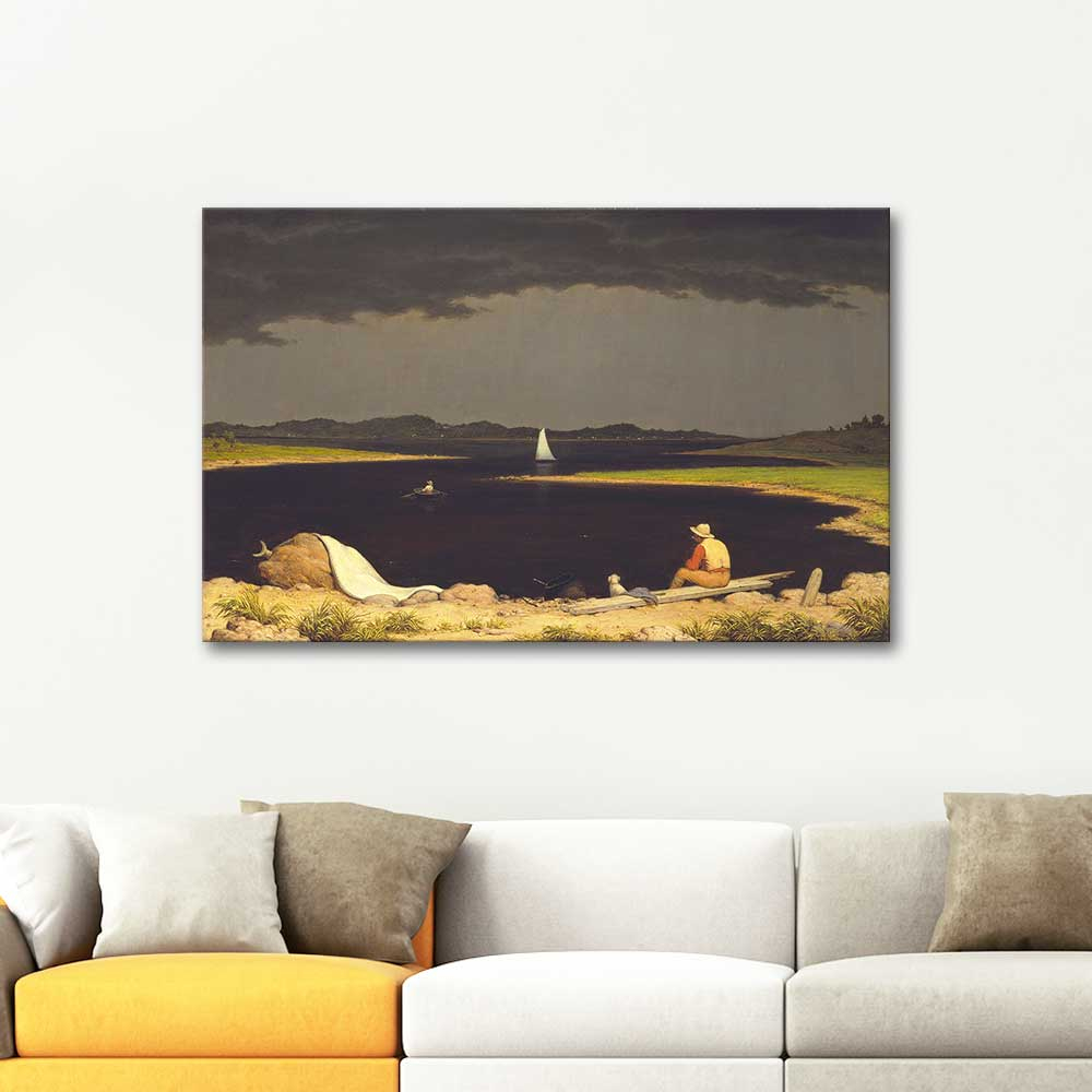 Martin Johnson Heade Yaklaşan Fırtına Kanvas Tablo