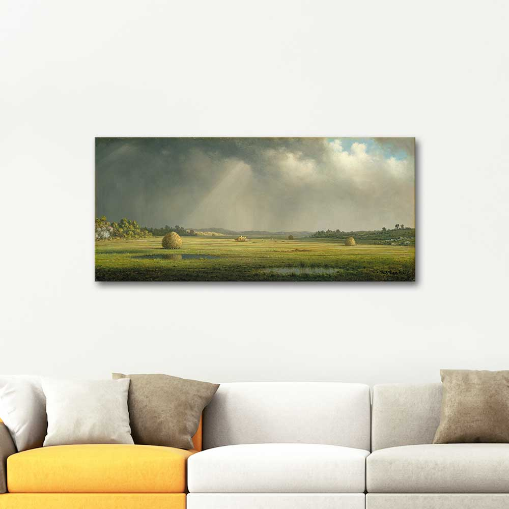 Martin Johnson Heade Newburyport Çayırlığı Kanvas Tablo