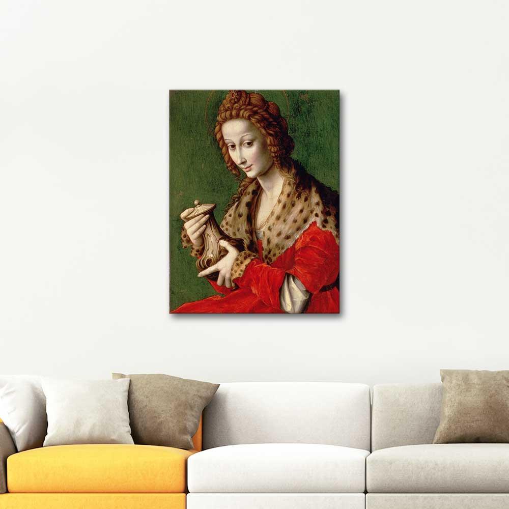 Francesco Bacchiacca Azize Mary Magdalene Kanvas Tablo