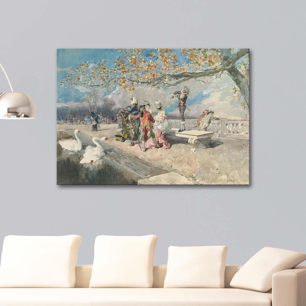 Mariano Fortuny Marsal Maskeli Balo Kanvas Tablo