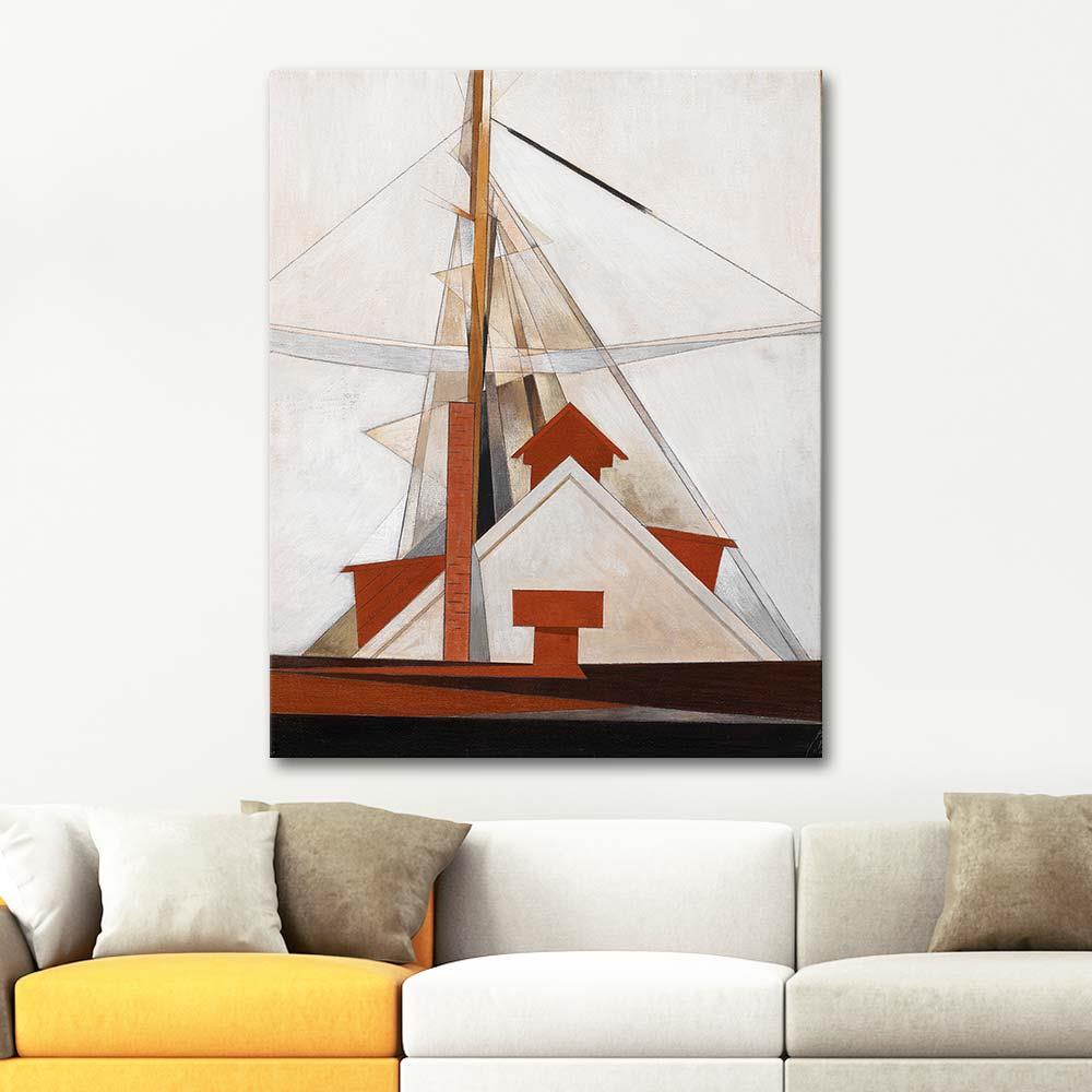 Masts by Charles Demuth as Art Print