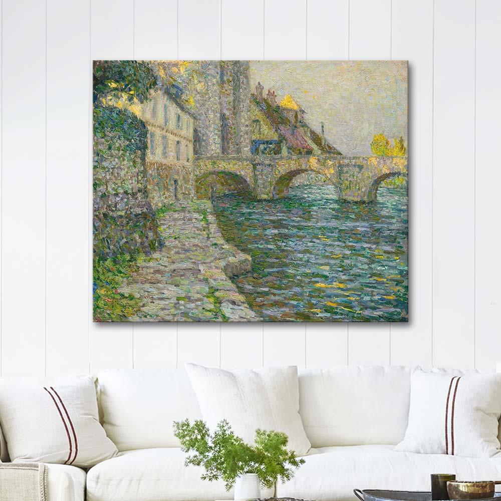 Henri Le Sidaner Gri Sabah, Moret Kanvas Tablo