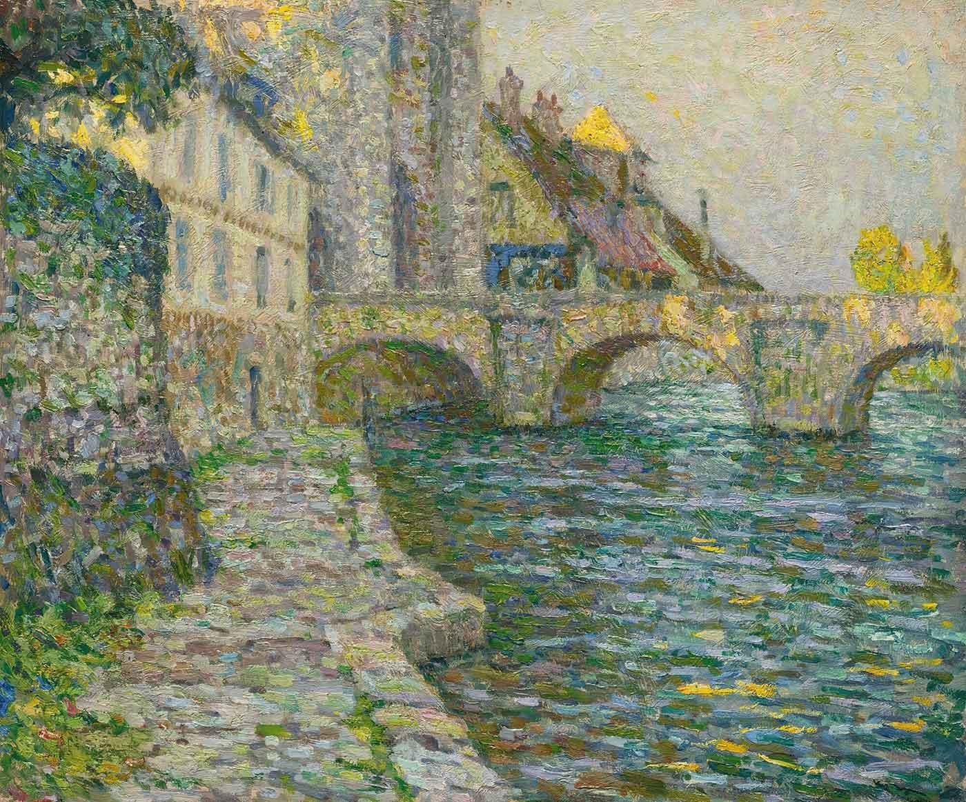 Henri Le Sidaner Gri Sabah, Moret Kanvas Tablo