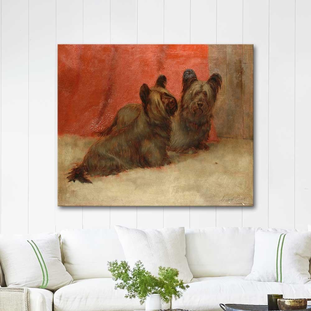 Maud Earl Portrait of two Skye Terriers Art Print