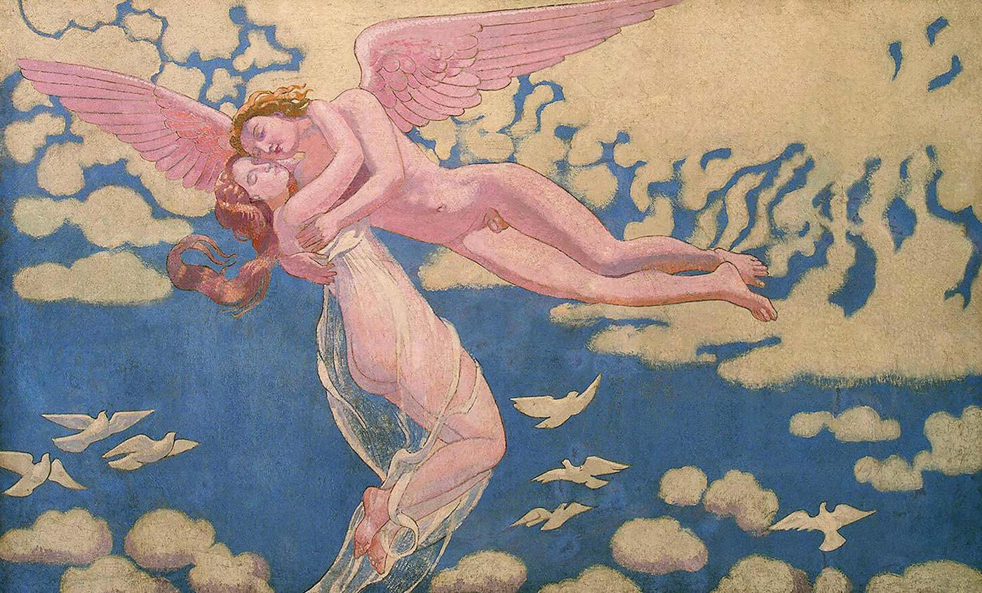 Cupid Carries Psyche to the Heaven by Maurice Denis