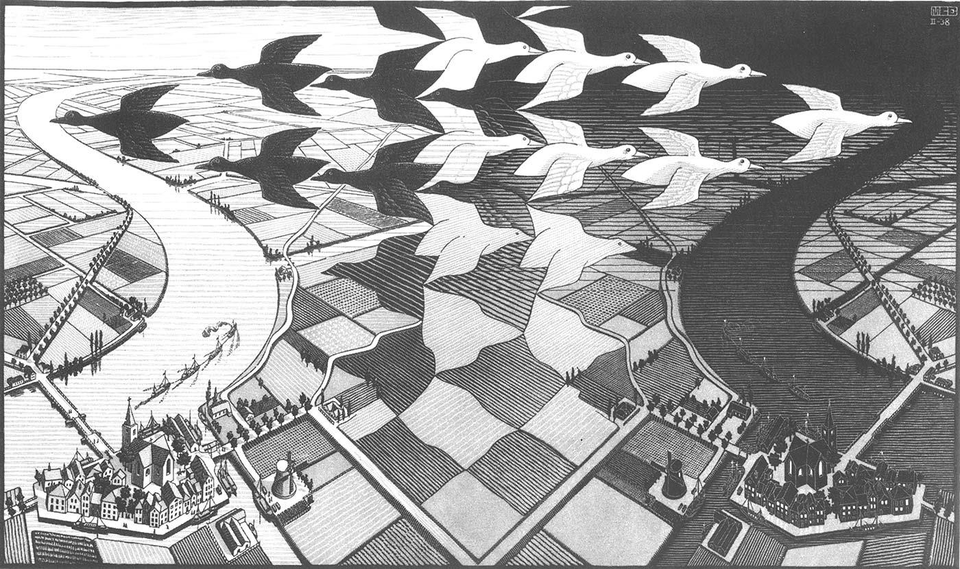 Day and Night by Maurits Cornelis Escher