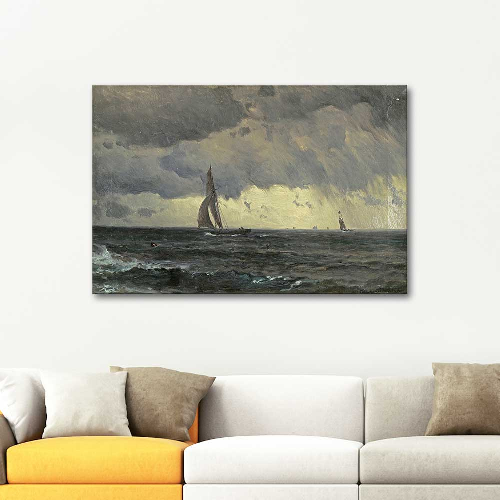 Mauritz de Haas Sailing Through Storms Art Print