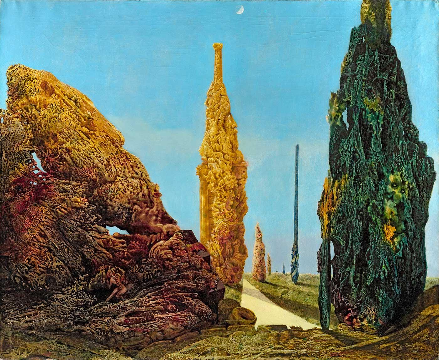 Solitary and Conjugal Trees by Max Ernst