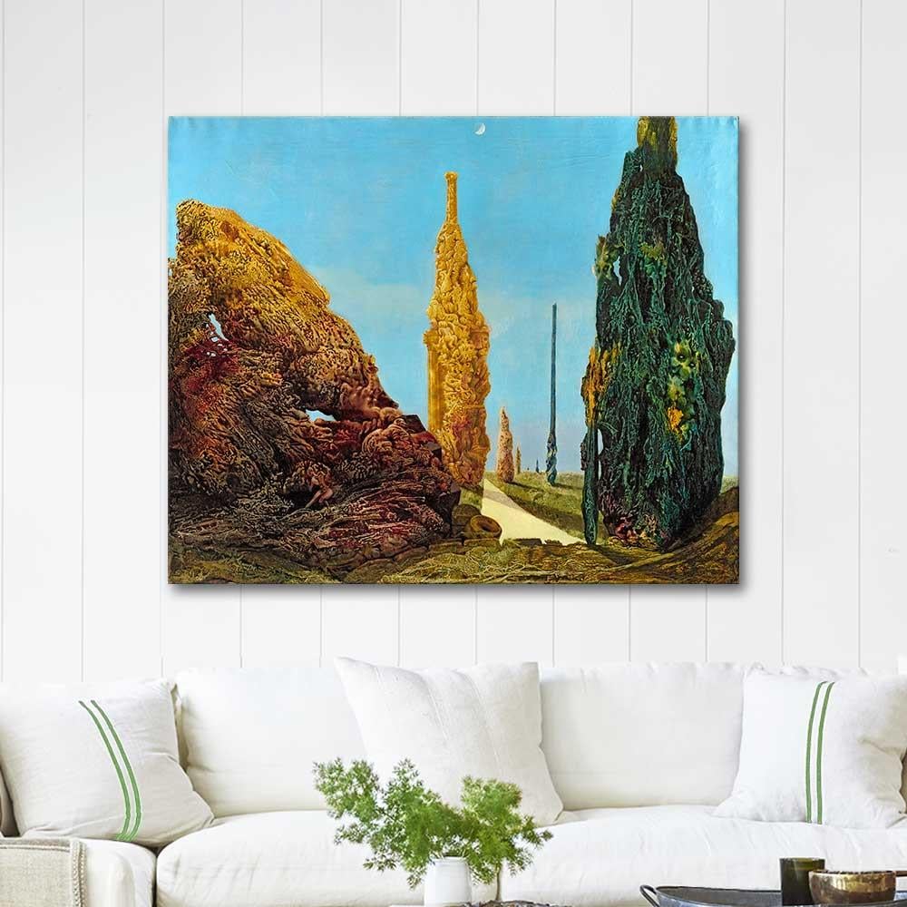 Max Ernst Solitary and Conjugal Trees Art Print