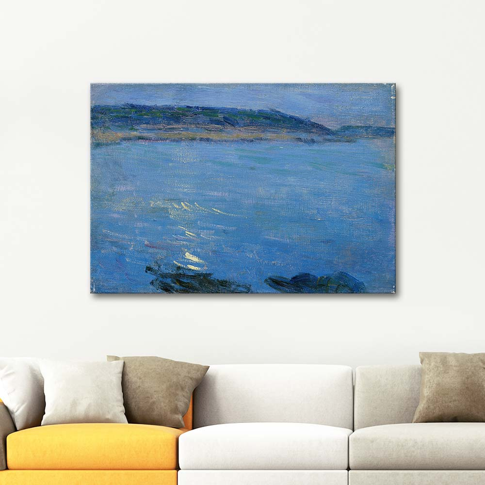 Max Kurzweil Blue Seascape In The Moonlight Art Print