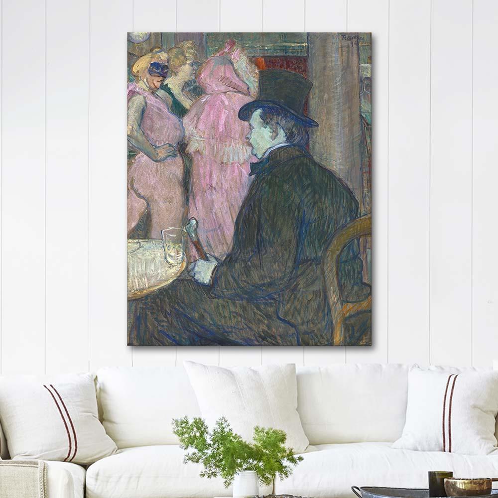 Henri de Toulouse-Lautrec Maxime Dethomas Kanvas Tablo