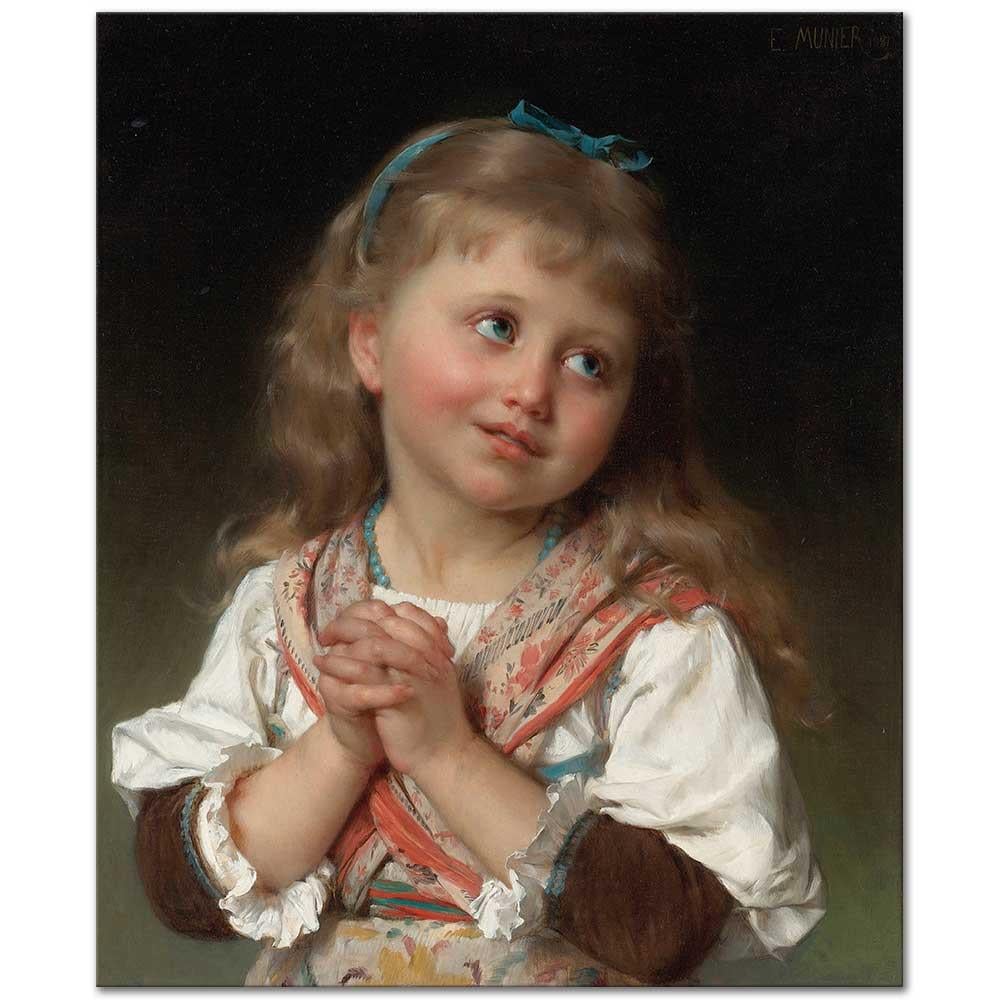 Emile Munier Lütfen Kanvas Tablo