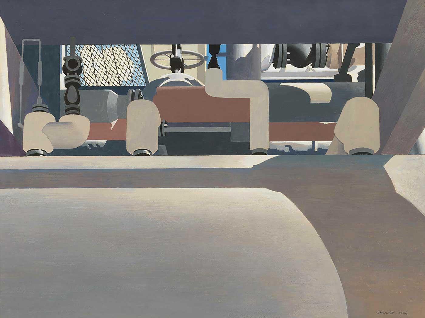 Charles Sheeler Mekanizasyon Kanvas Tablo