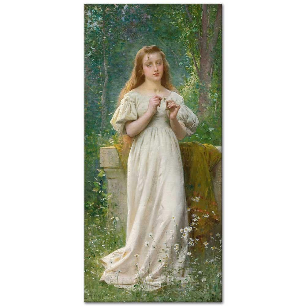 Léon Bazille Perrault Düşüncelere Dalmak Kanvas Tablo