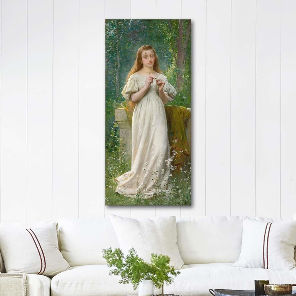 Léon Bazille Perrault Düşüncelere Dalmak Kanvas Tablo