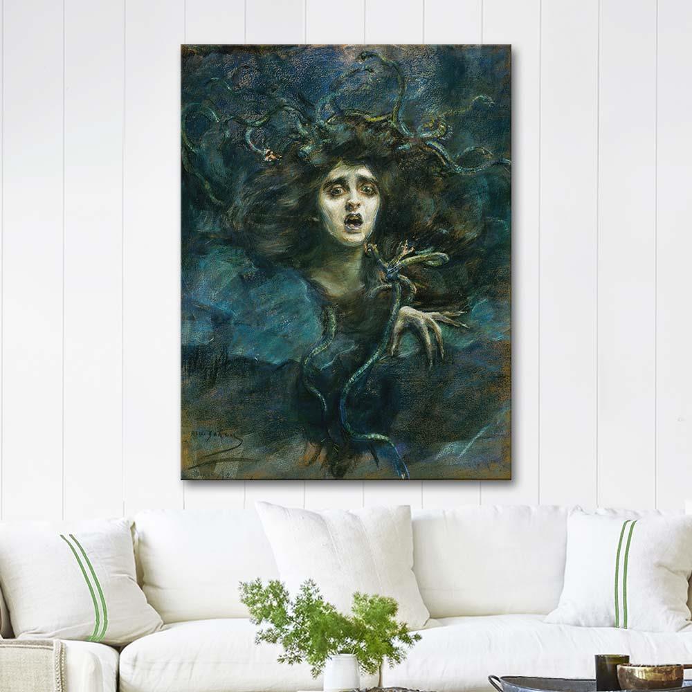 Alice Pike Barney Medusa (Laura Dreyfus Barney) Kanvas Tablo