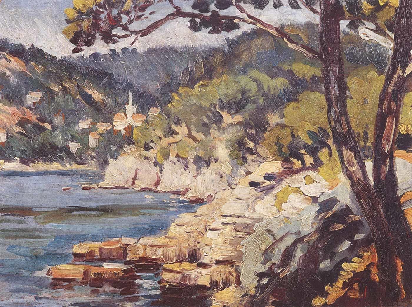 Mehmet Ali Laga Coastal Landscape Art Print