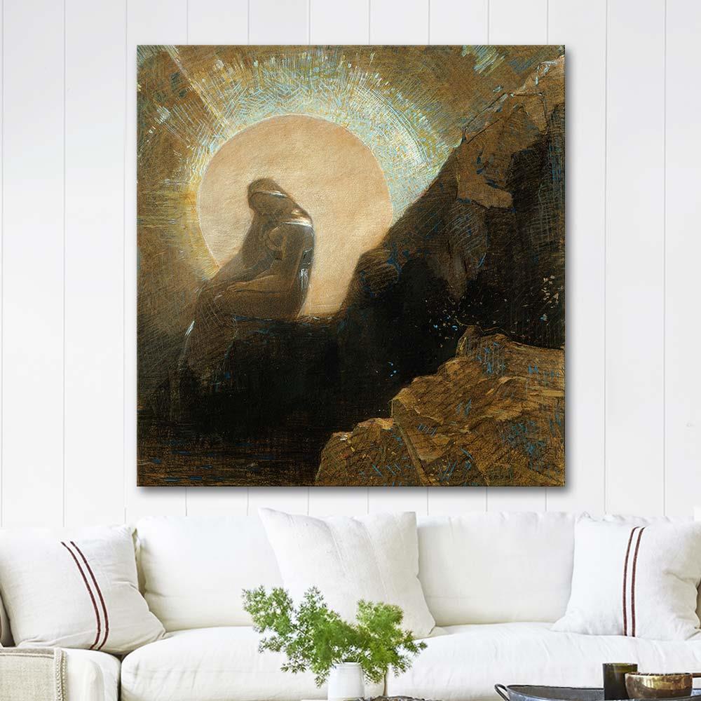 Odilon Redon Melankoli Kanvas Tablo