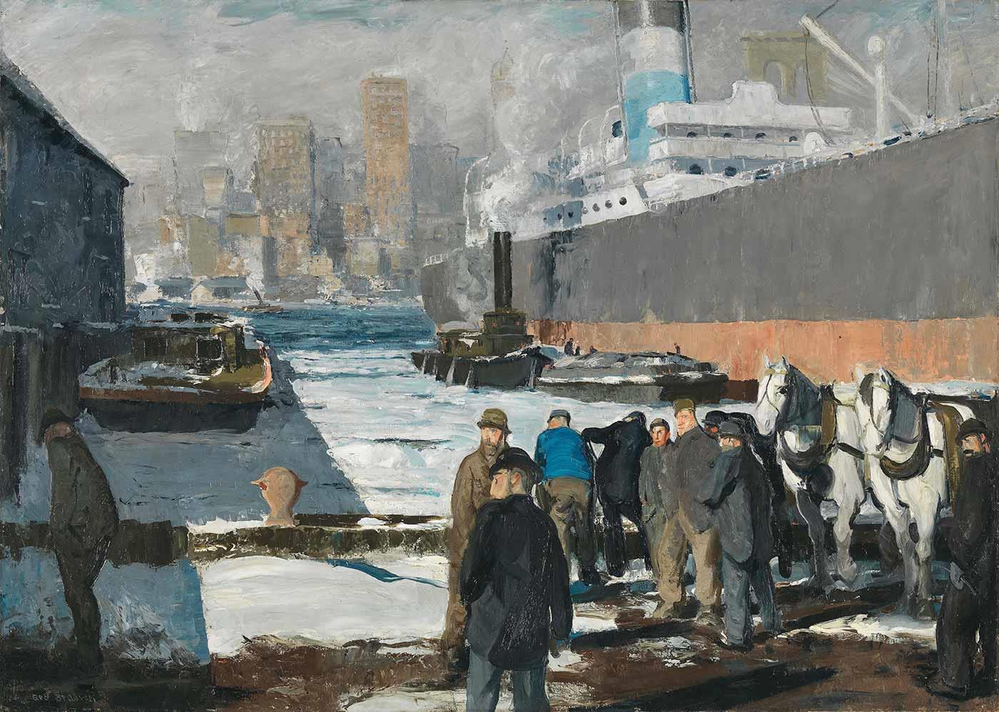 Men of the Docks by George Wesley Bellows