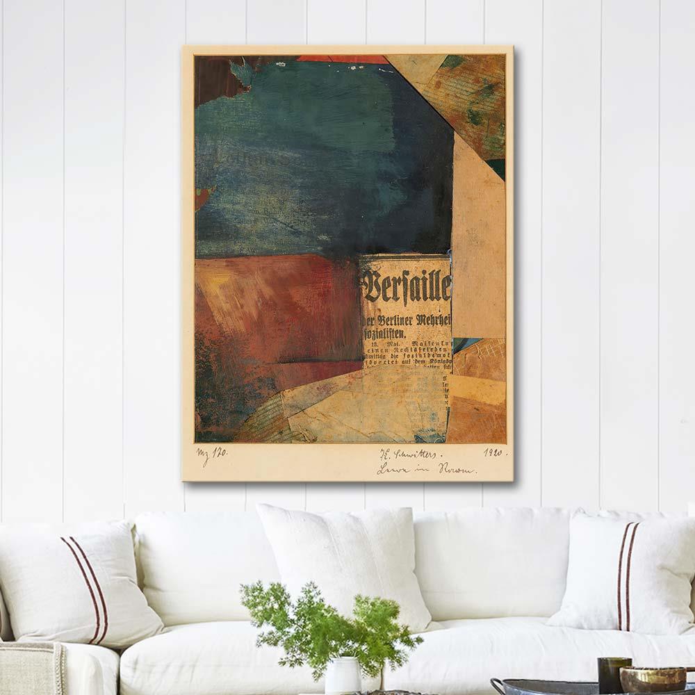 Merz 170 Leere im Raum by Kurt Schwitters as Art Print
