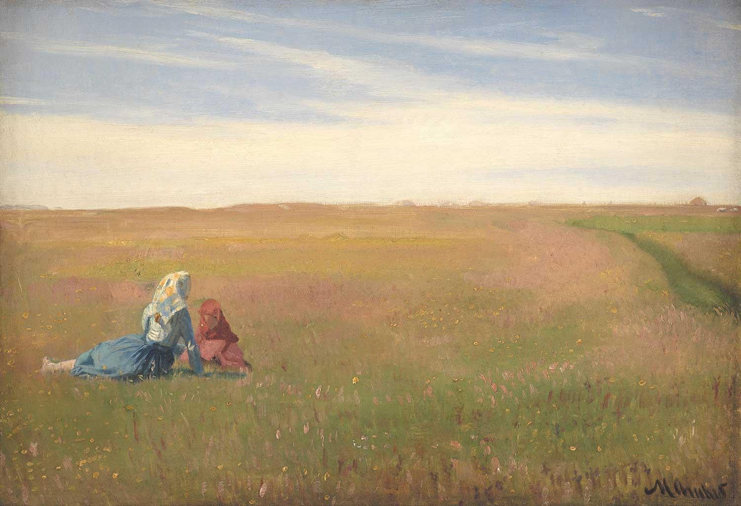 Michael Peter Ancher Bir Yaz Günü Kanvas Tablo