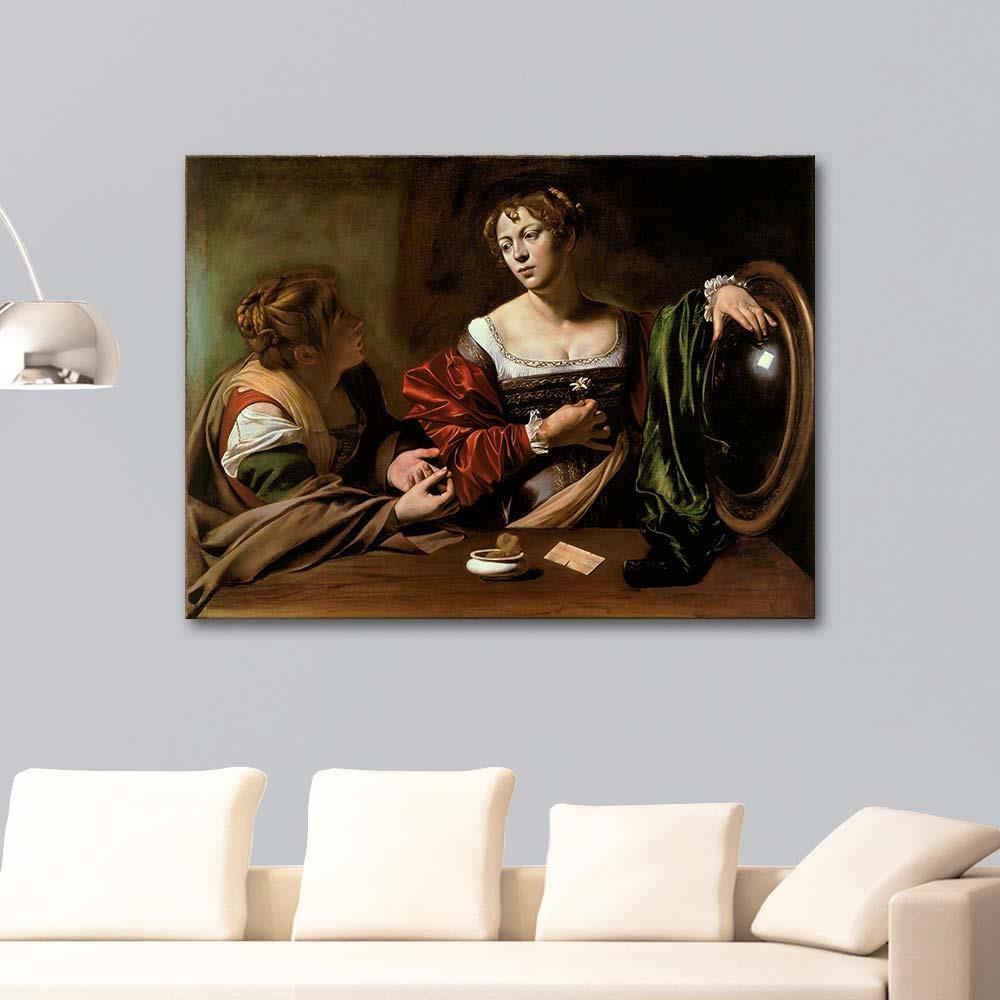 Michelangelo Caravaggio Martha and Mary Magdalene Art Print